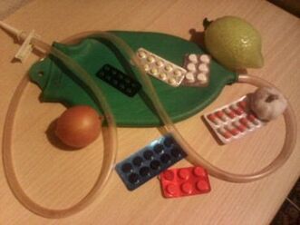 enema and medications to remove parasites