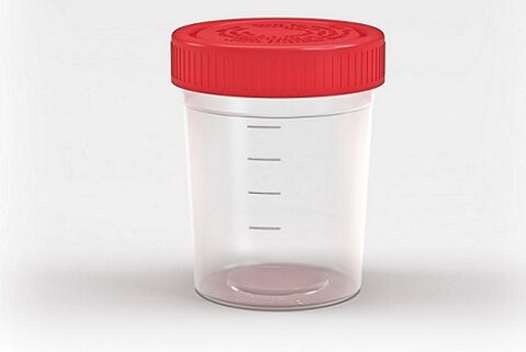 container for taking tests for parasites